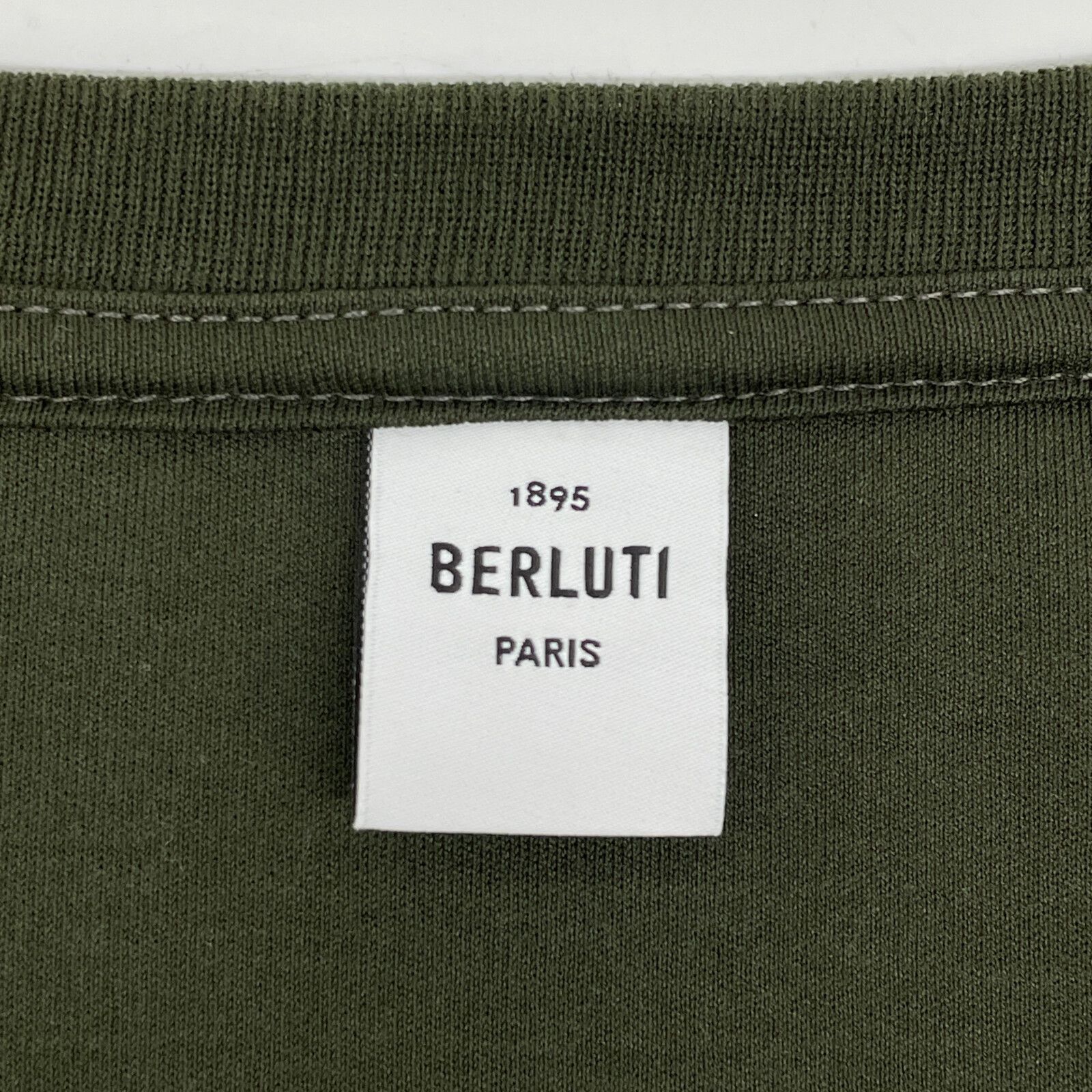 Berluti ベルルッティ カーキ 1895 ロゴ Tシャツ XL - メルカリ
