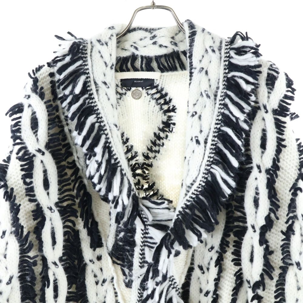 フリンジ ローゲージニット