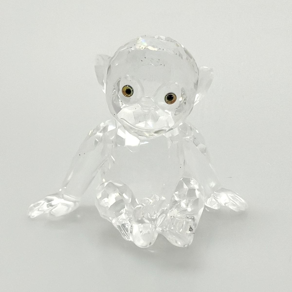SWAROVSKI スワロフスキー 小物 - A7618NR000001 クリア×イエロー×黒 置物 猿