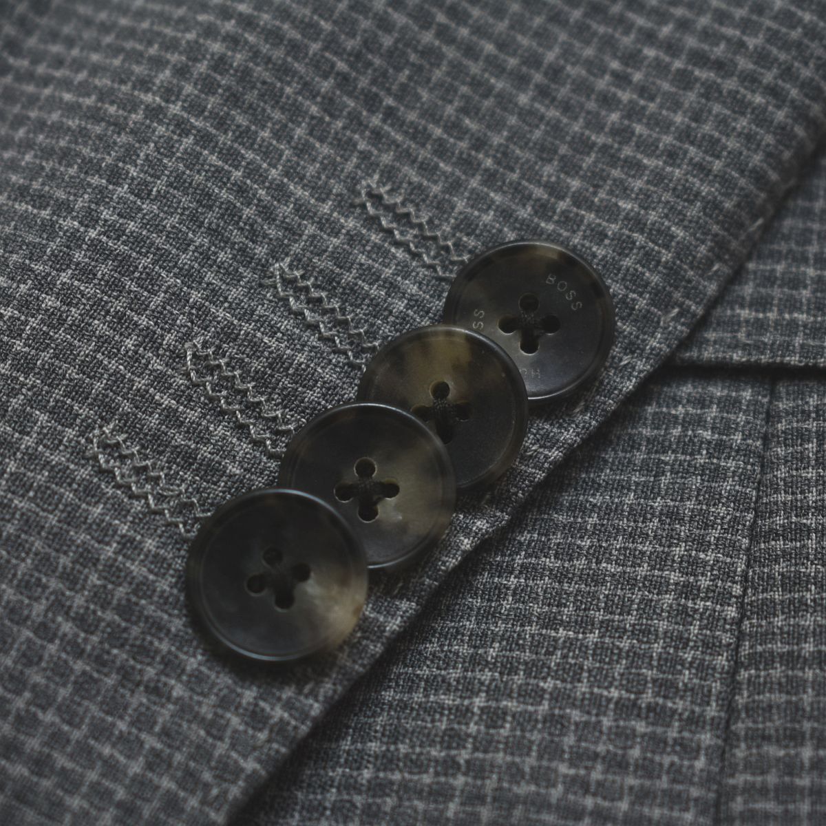 美品】 ヒューゴボス HUGO BOSS Lanificio Tesse マイクロチェック