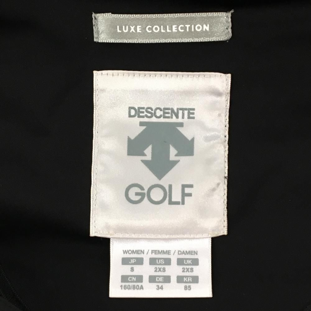 超 デサントゴルフ ダウンベスト 黒 LUXE COLLECTION ファー取外し可 中田英寿 レディース S ゴルフウェア DESCENTE USTAUSTRALIA_COM_AU