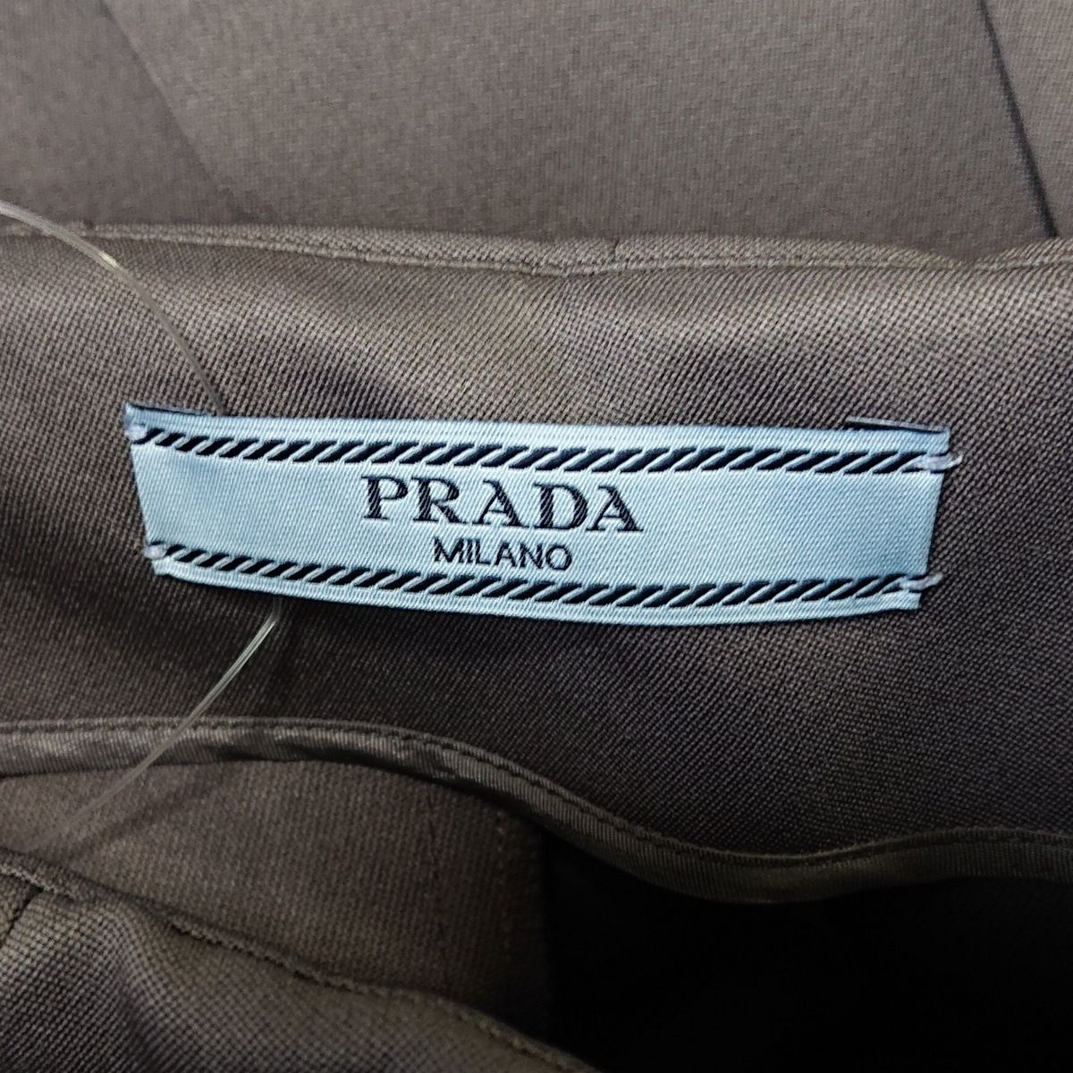 PRADA(プラダ) スカート サイズ36 S レディース美品  - グレー×黒×イエロー ひざ丈