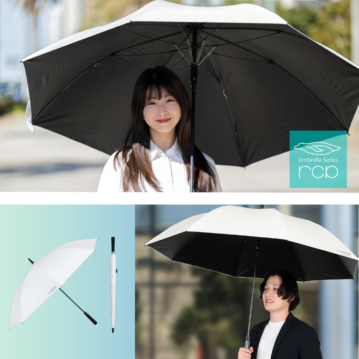 ファミリー 行列 スポーツ観戦 レジャー メンズ ゴルフ 紫外線対策 暑さ対策 熱中症対策 遮熱日傘 紳士傘 涼しい日傘 S55ランク 遮熱率63% Radi-Cool 一級遮光 遮光率100% UPF50 100% UVカット率 生