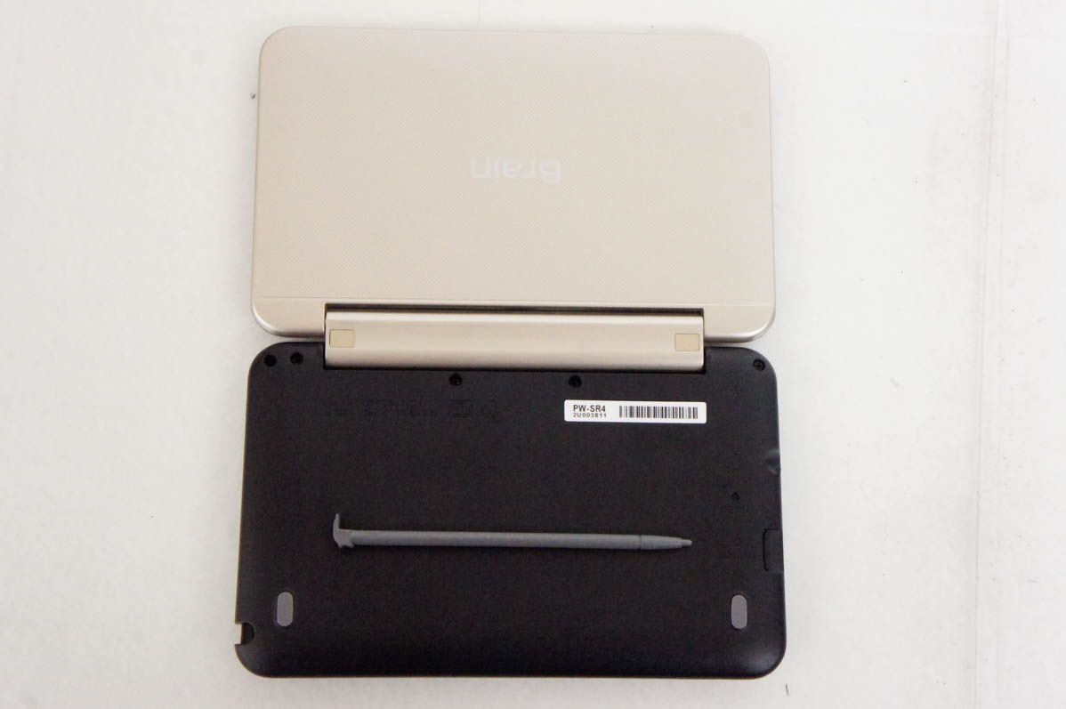 中古】SHARPシャープ カラー電子辞書 Brain ブレーンPW-SR4 ゴールド 