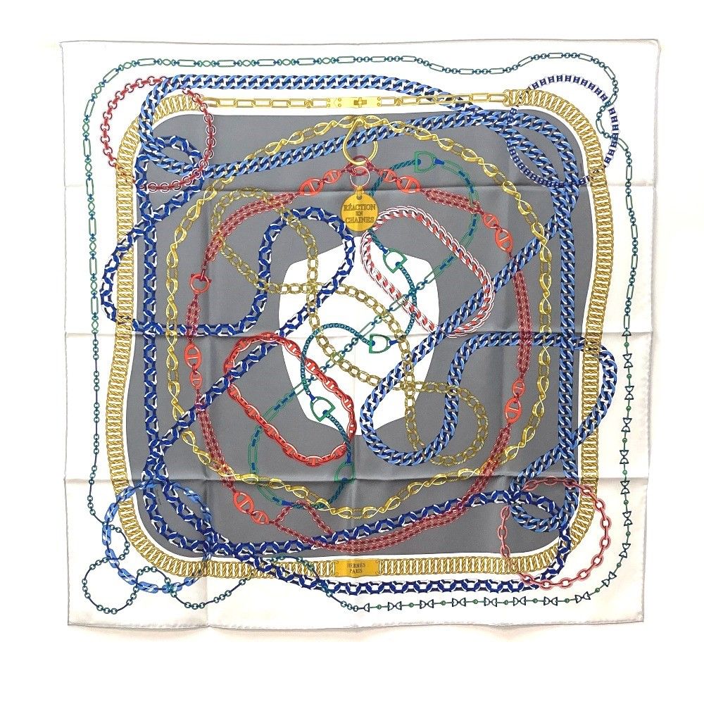 エルメス レアクション・アン・シェーヌ カレ90 スカーフ - メルカリ