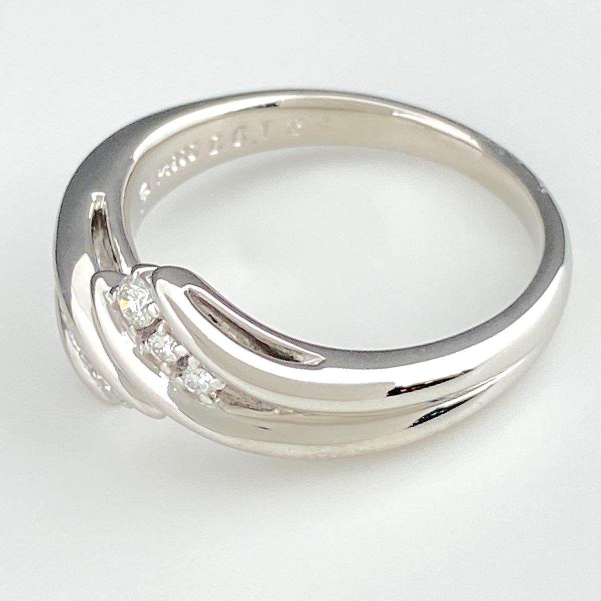 ポーラ POLA メレダイヤ デザインリング プラチナ 指輪 リング 13.5号 