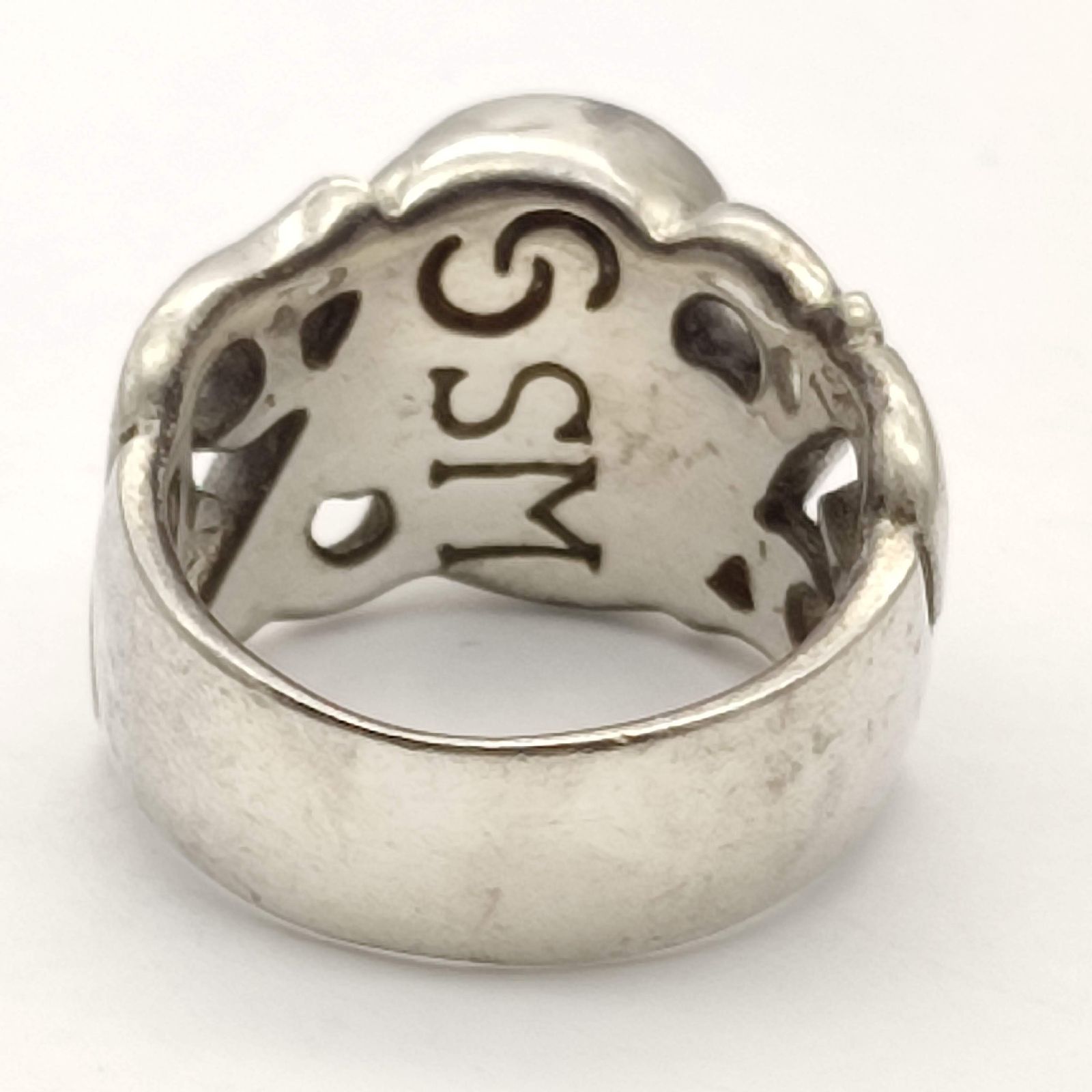 大学生 割引 SM刻印 美品】ラブラドライトリング SILVER 21号 シルバー925 アクセサリー