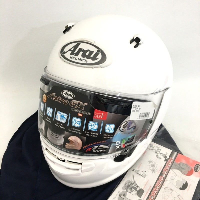 ARAI ASTRO GX アストロGX グラスホワイト 59-60 Lサイズ 本