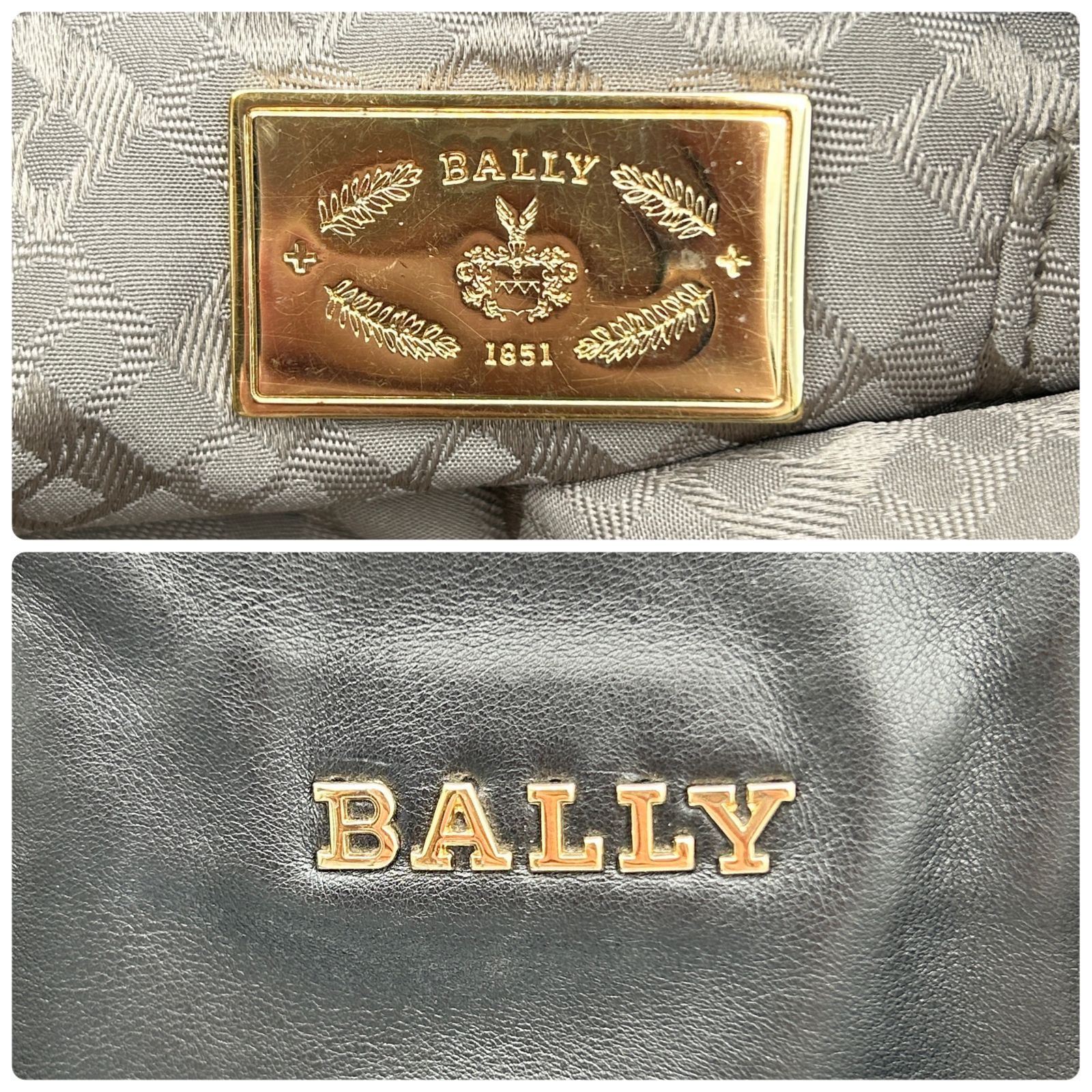 BALLY バリー 2way レザー ハンドバッグ ショルダーバッグ BALLY バリー 2way レザー ハンドバッグ ショルダーバッグ