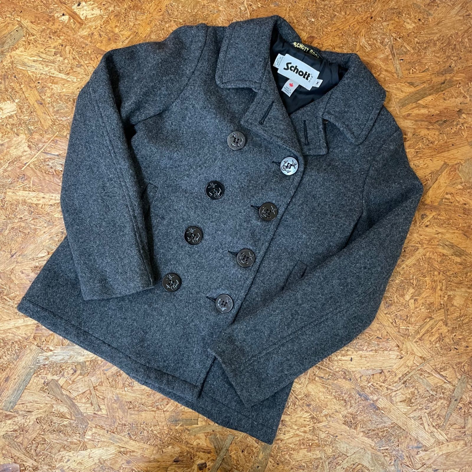 【希少◎カナダ製】 SCHOTT ショット アースミュージック別注 ピーコート 楽天市場】【コラボ】カナダ製 SCHOTT×earth music&ecology