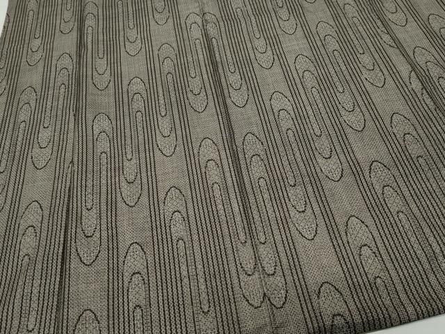 平和屋着物○本場大島紬 泥染め 割り込み絣 吉祥文 吉織物謹製 ます