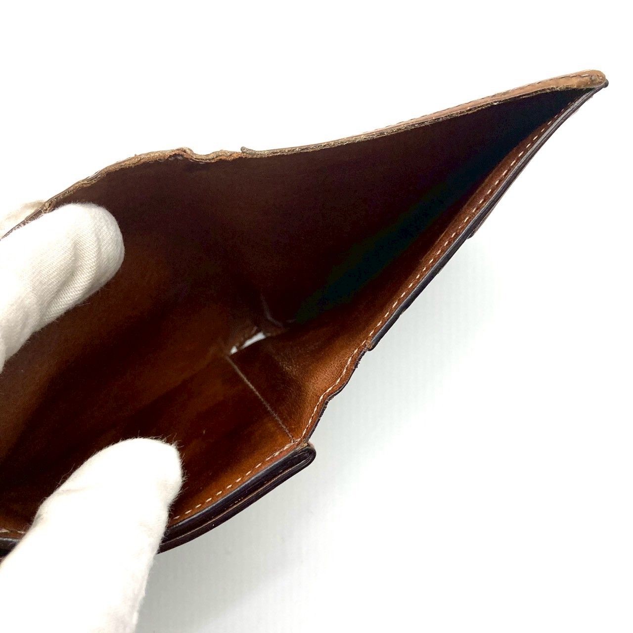ベルルッティ 二つ折り財布 カリグラフィ レザー ブラウン 70428 ベルルッティ 二つ折り財布 カリグラフィ レザー ブラウン 70428