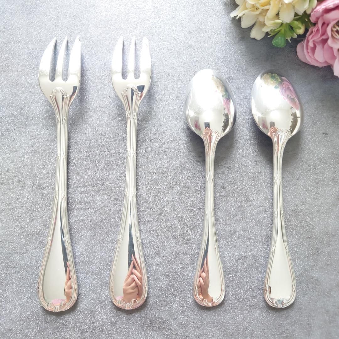 クリストフル リュバン ケーキフォーク コーヒースプーン 4点 SKLAD-KIRPICHA_RU