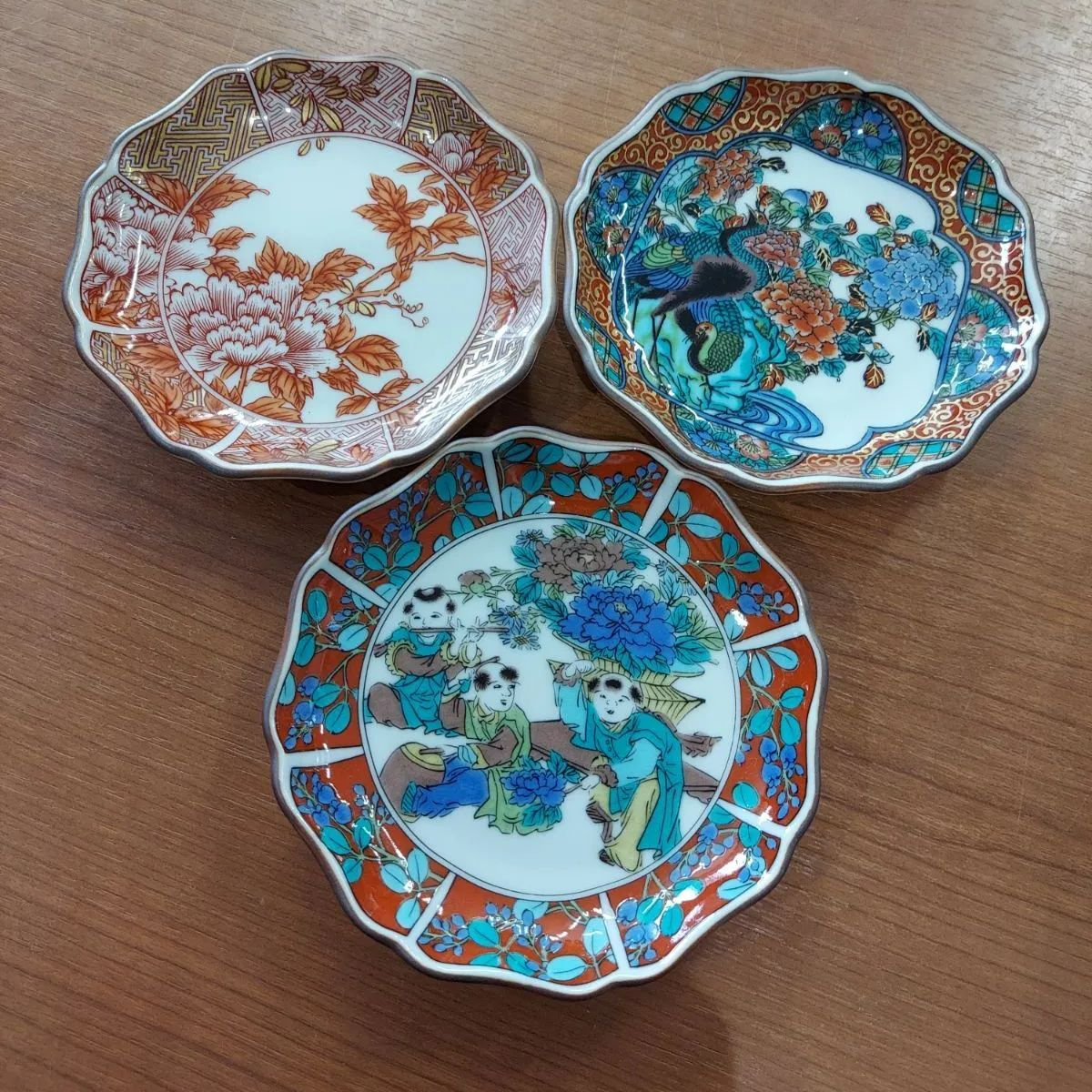 売り切れました☆九谷焼 豆皿 ３枚セット 送料込 売り切れました☆九谷焼 豆皿 3枚セット 送料込