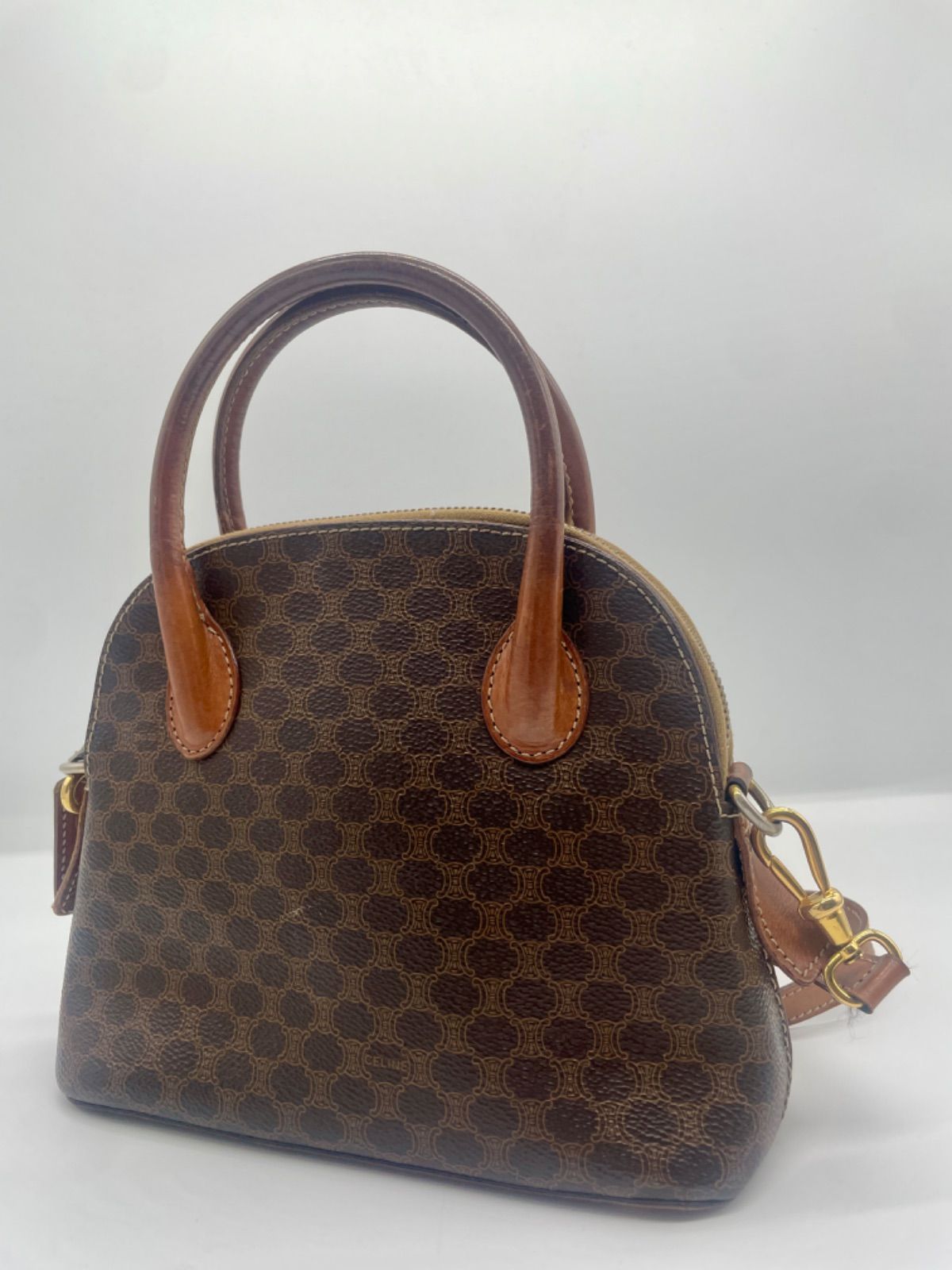 レディース ◎CELINE セリーヌ マカダム柄 ショルダーバッグ 
