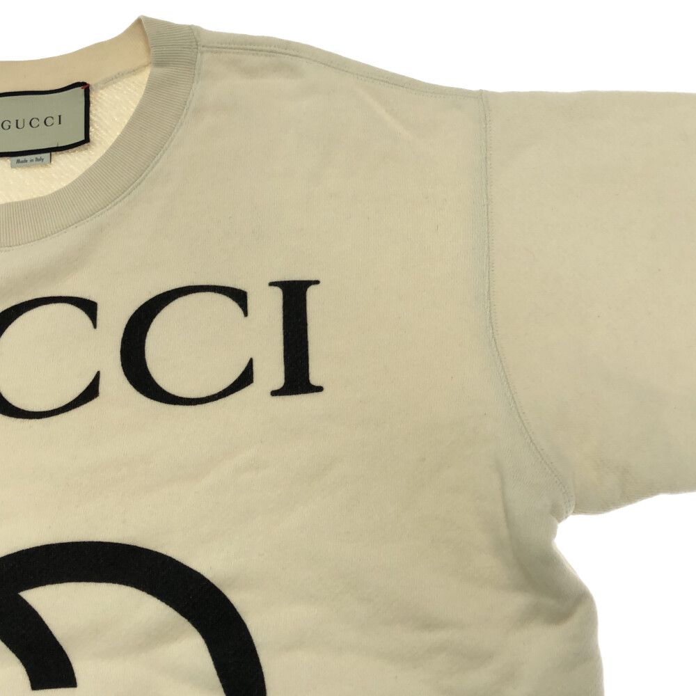 GUCCI◆インターロッキングG/ロゴプリントスウェット/トレーナー/S/コットン/WHT/ドット/617964 GUCCI(グッチ) / インターロッキングG/ロゴプリントスウェット