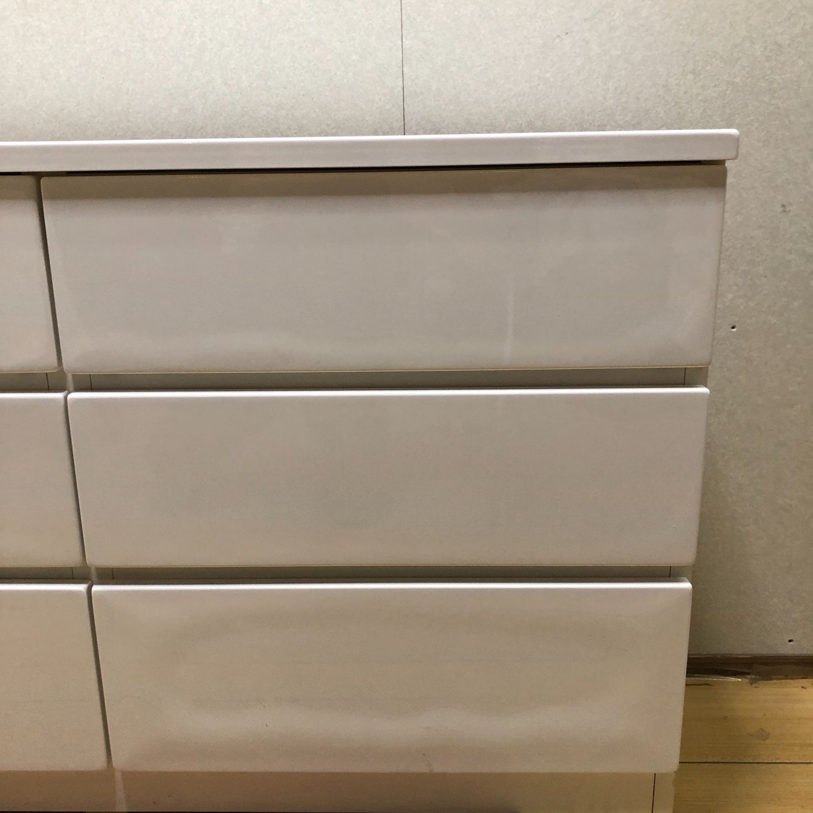 送料無料 ニトリ チェスト ELEA-1201C-WH 250802-7 ニトリ チェスト ELEA-1201C-WH ホワイト 幅120cm 6段収納 洋服