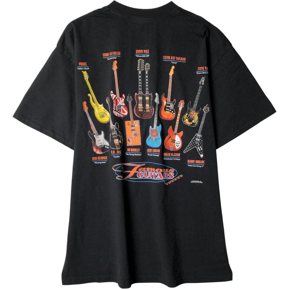 古着 90年代 デルタ DELTA Famous Guitars プリントTシャツ