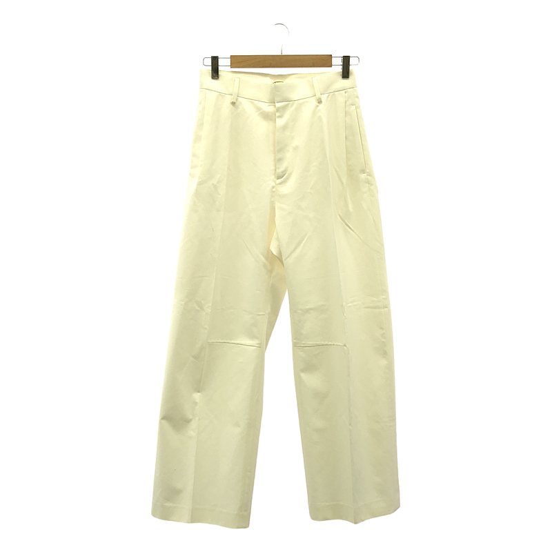 Deuxieme Classe | ドゥーズィエムクラス | 2025SS | TUCK CHINO コットンタックチノワイドパンツ | 36 | ホワイト | レディース