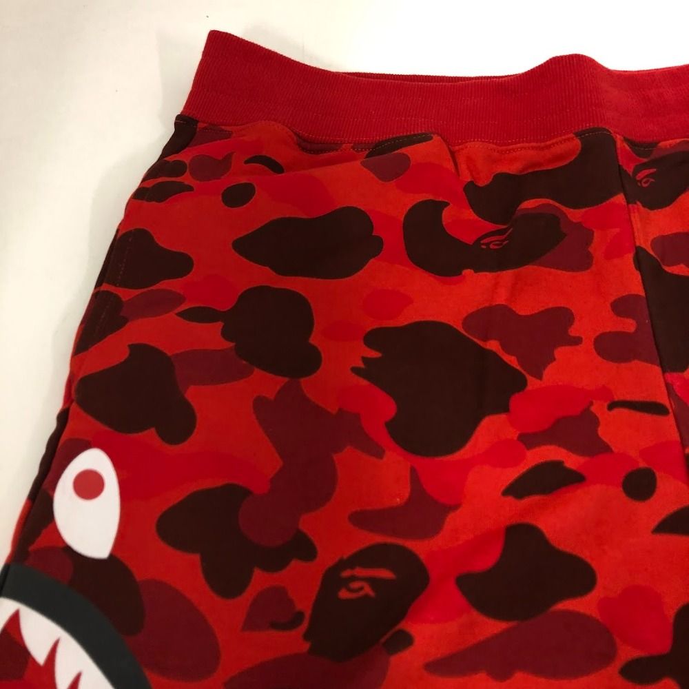 BAPE シャークショートパンツ beige camo シャーク ハーフパンツ Lサイズ a bathing ape BAPE