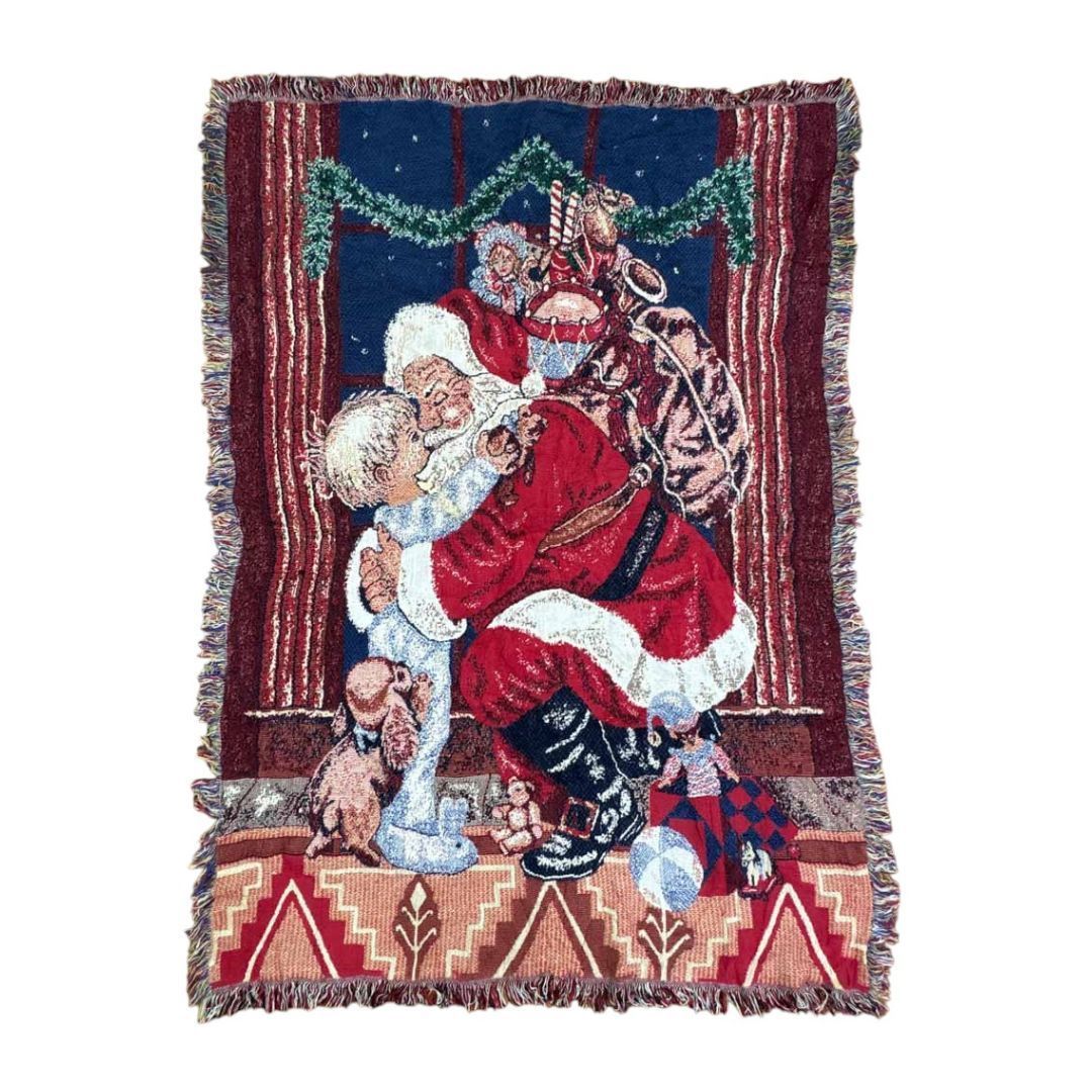 vintageラグ カーペット サンタ ベビー クリスマス 2107 ひいらぎ