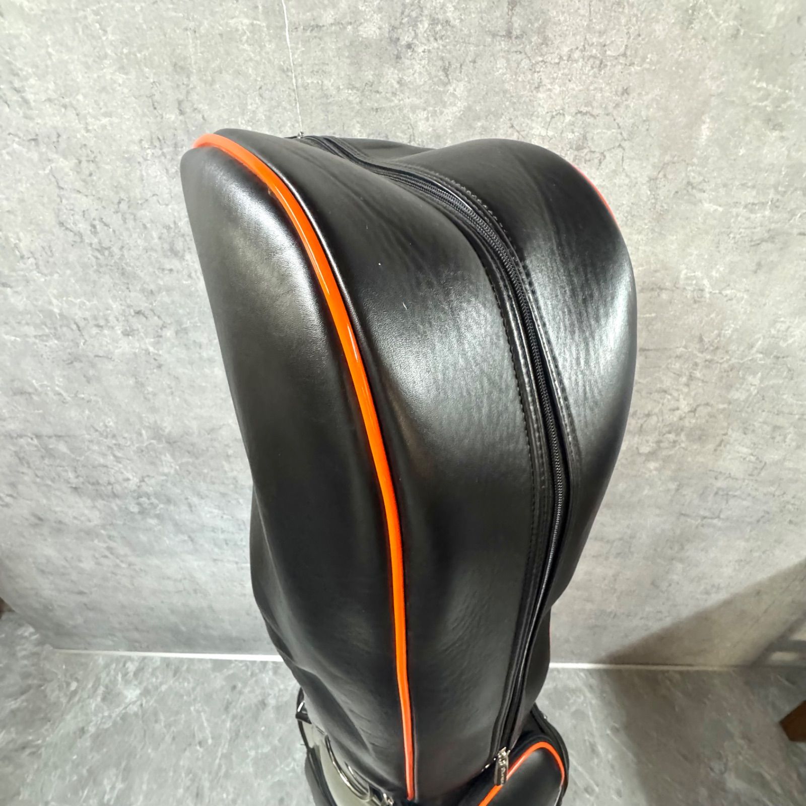 訳アリ】ゴルフバック キャディバック ブラック/オレンジ メンズ