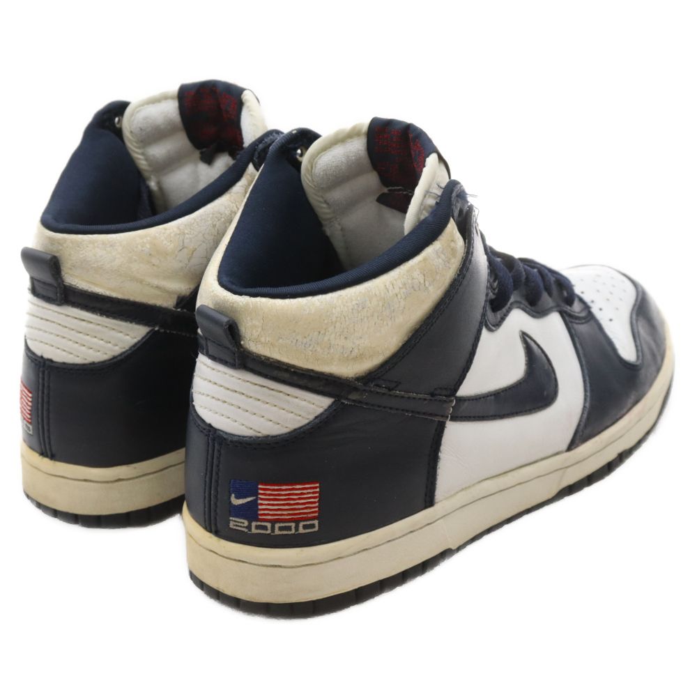 NIKE (ナイキ) DUNK HIGH LE USA2000 ダンク ハイ ハイカットスニーカー シューズ ネイビー/ホワイト US8.5  630335-146 - メルカリ