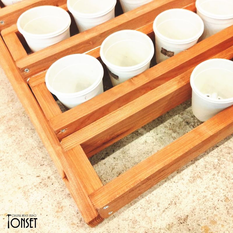 段々畑プランタースタンド