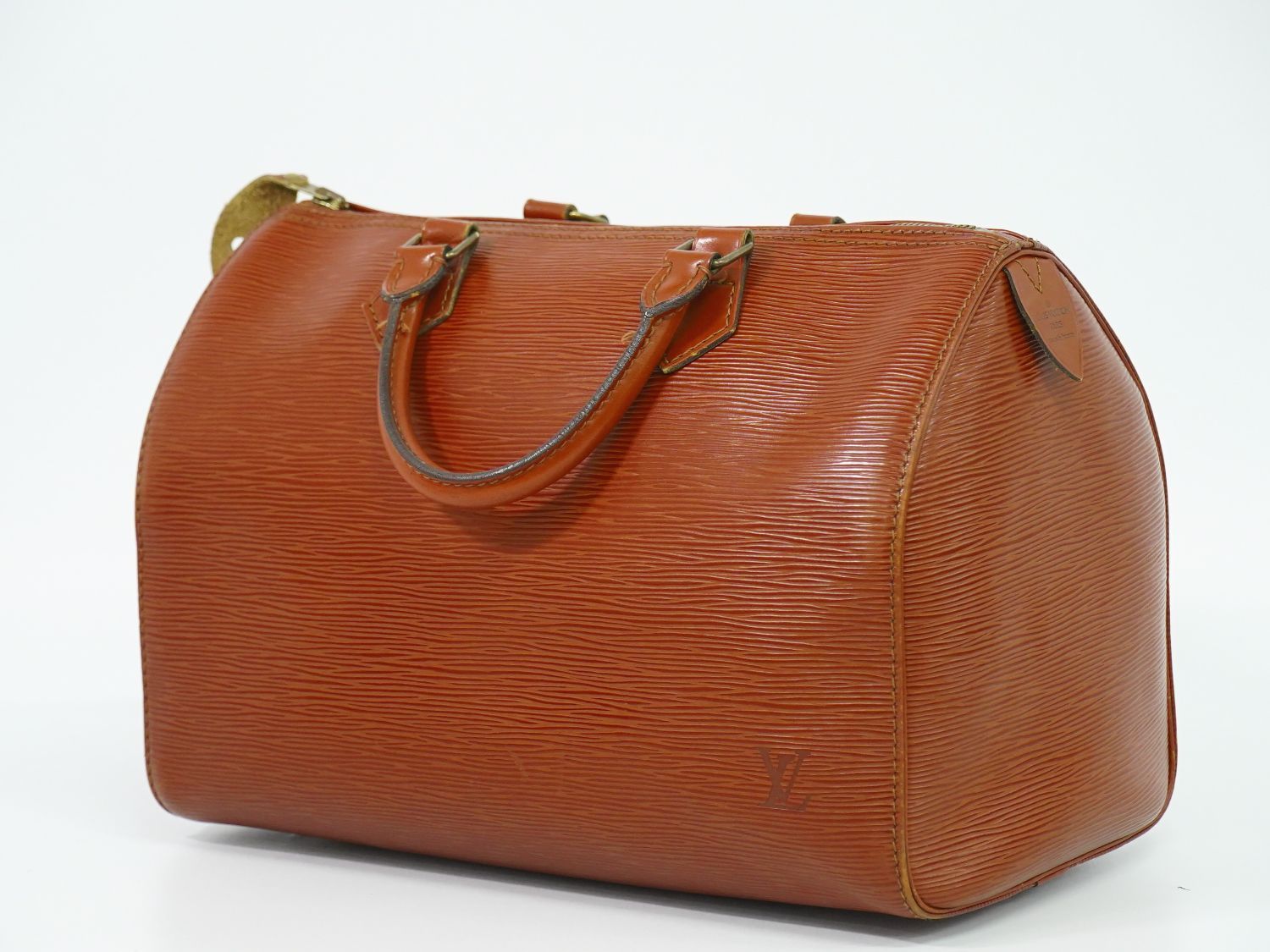 本物 ルイヴィトン LOUIS VUITTON LV スピーディ 30 エピ レザー ミニ ボストンバッグ ハンドバッグ ケニアブラウン M43003 ビトン バッグ フォロー割