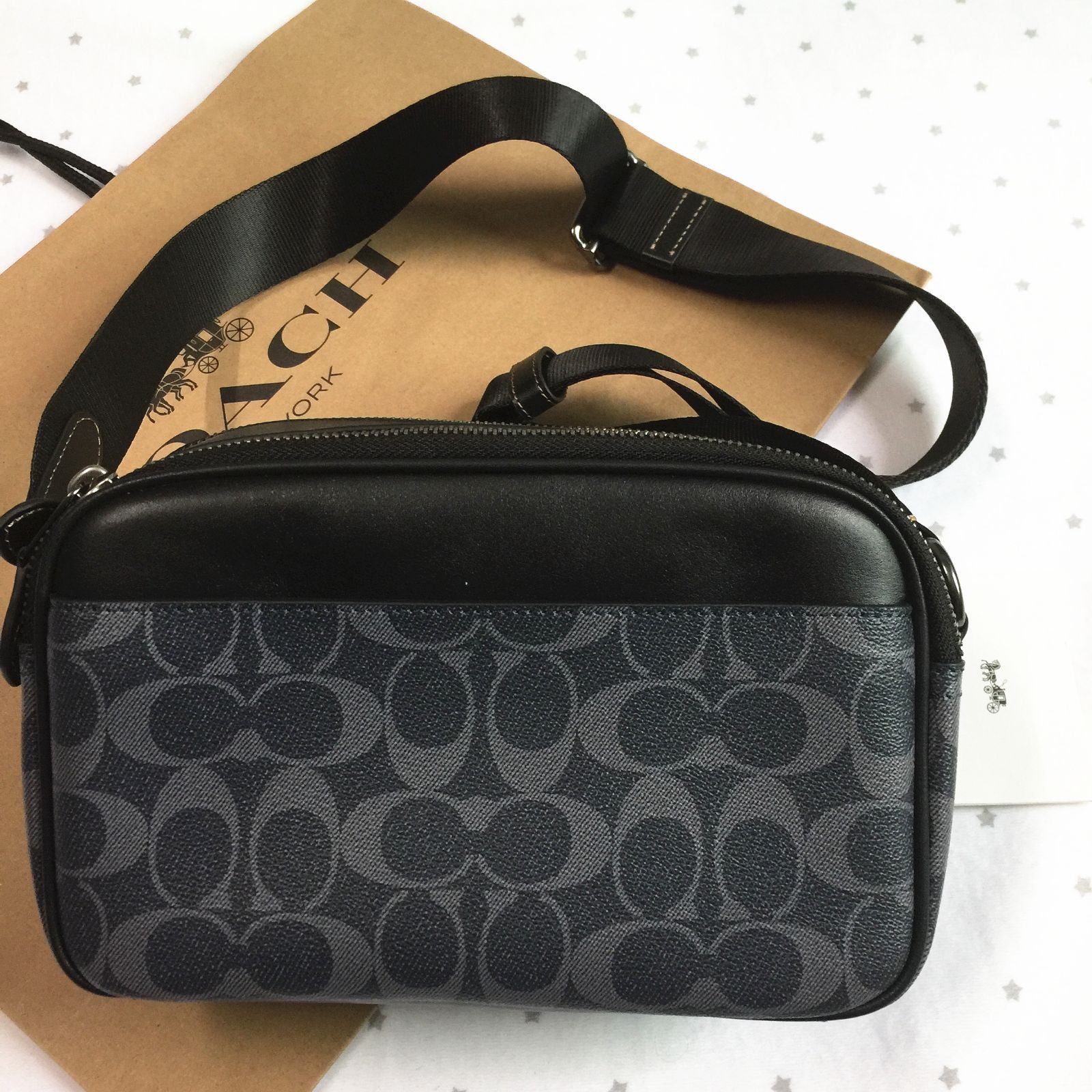 セール中】COACH コーチバッグ C9965 ミッドナイト ダブルジップ