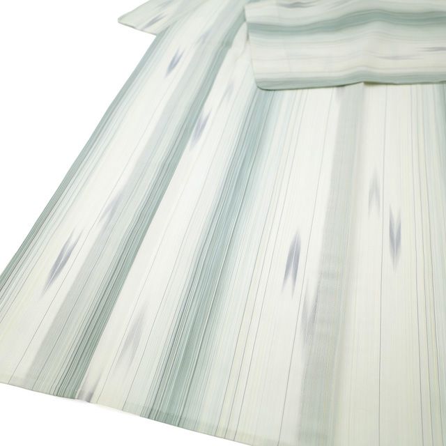 【夏物】明石ちぢみ しつけ付き未使用品◇大きいサイズ 新古品】 夏物 明石ちぢみ 着物 正絹 十日町 明石縮み 創作