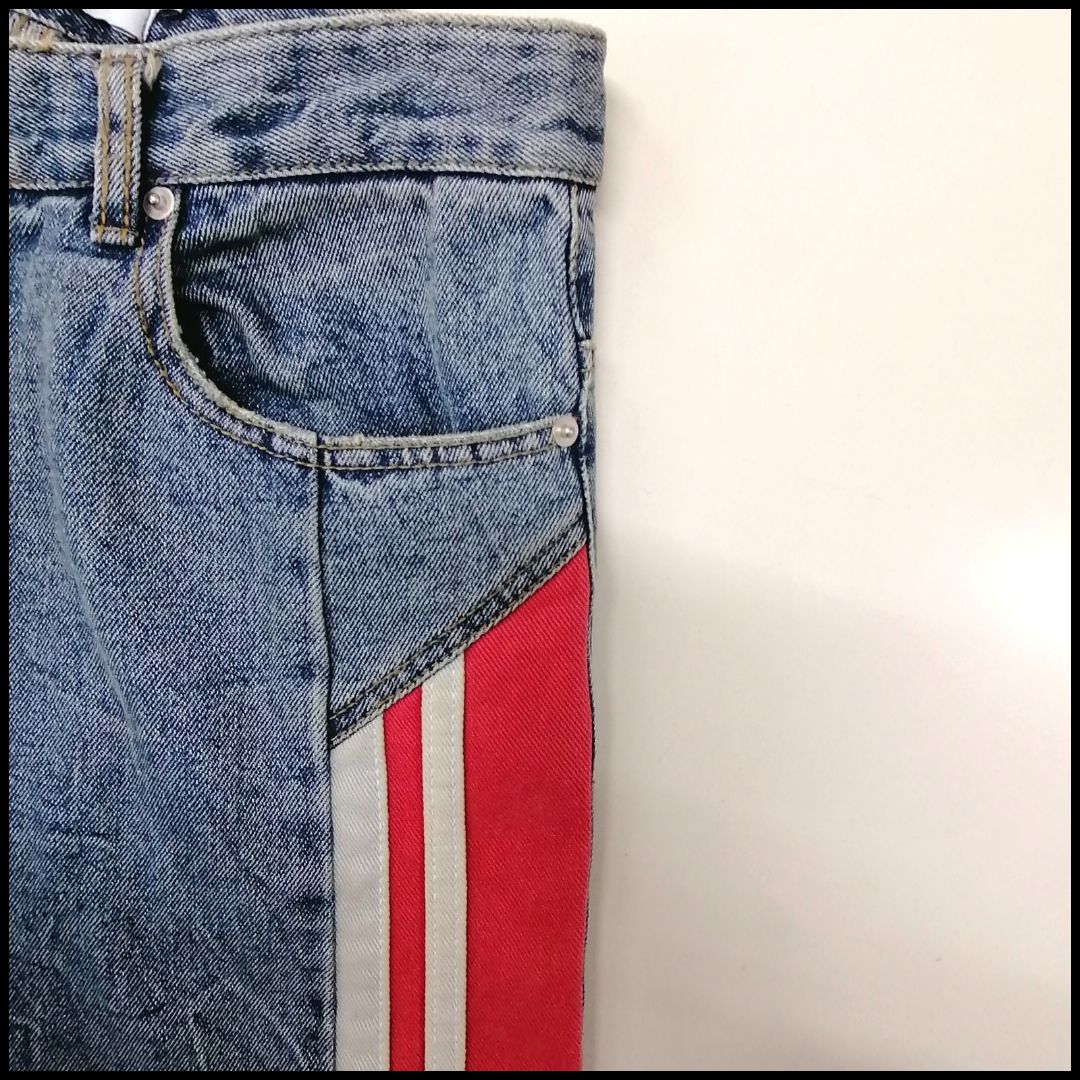 Saint Martin デニムパンツ 中古・古着通販】Saint martin (セント・マーチン) サイドライン