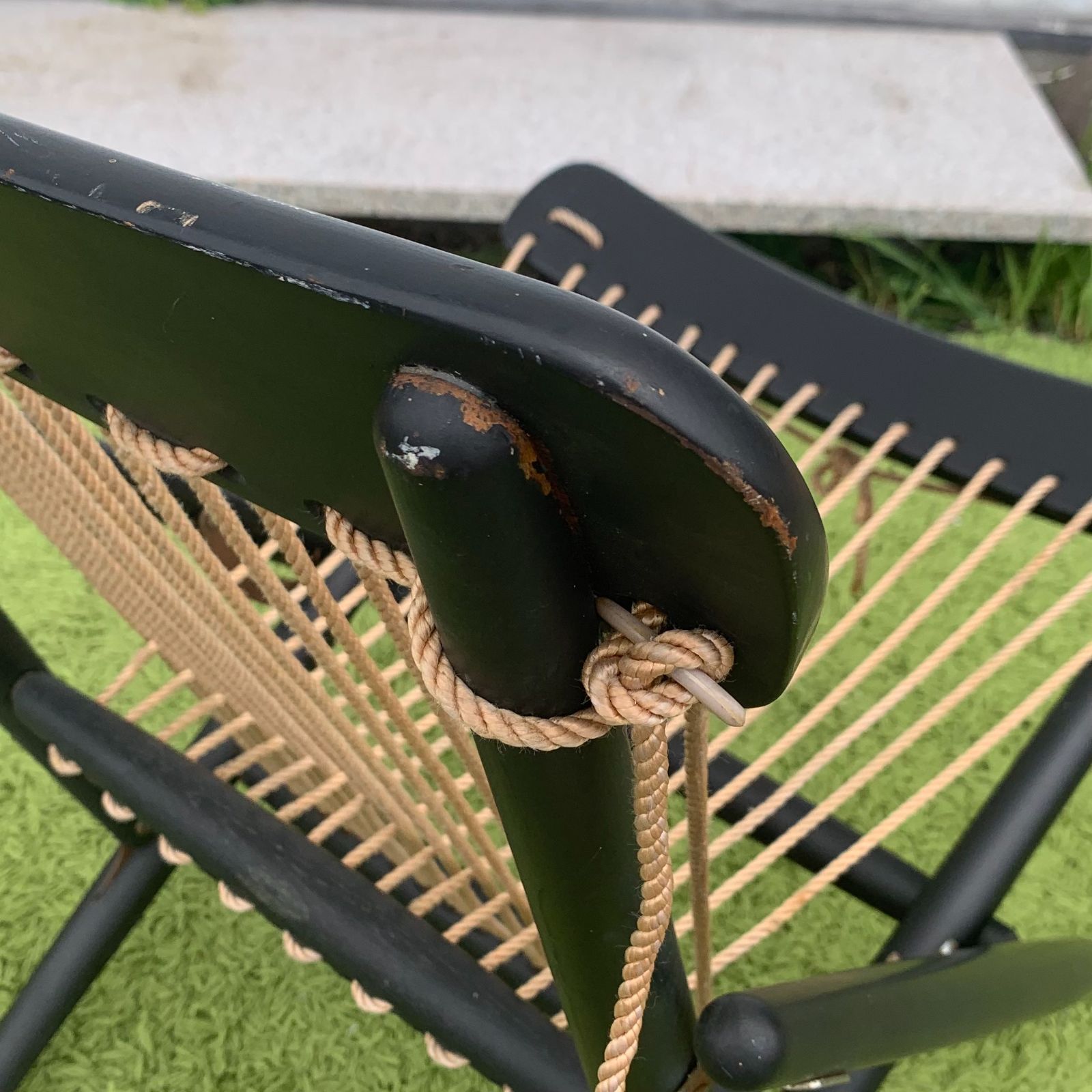 MARUNI マルニ木工 ヴィンテージ ロープチェア 折り畳み式 /HM-0050