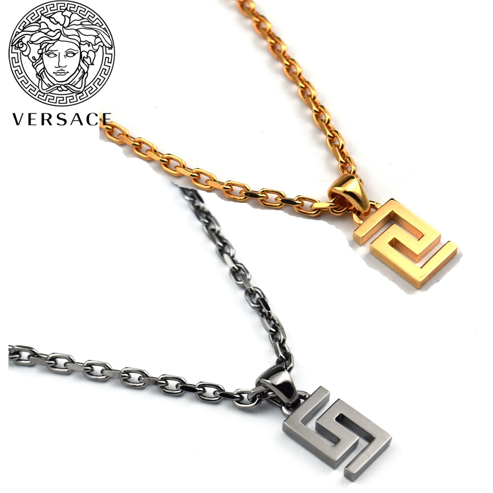 メルカリ 最安値】VERSACE ヴェルサーチ ネックレス グレカ ゴールド