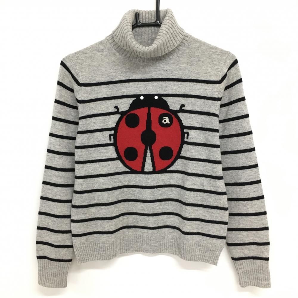 ☆SALE価格☆【超美品】アルチビオ タートルネックセーター グレー×黒