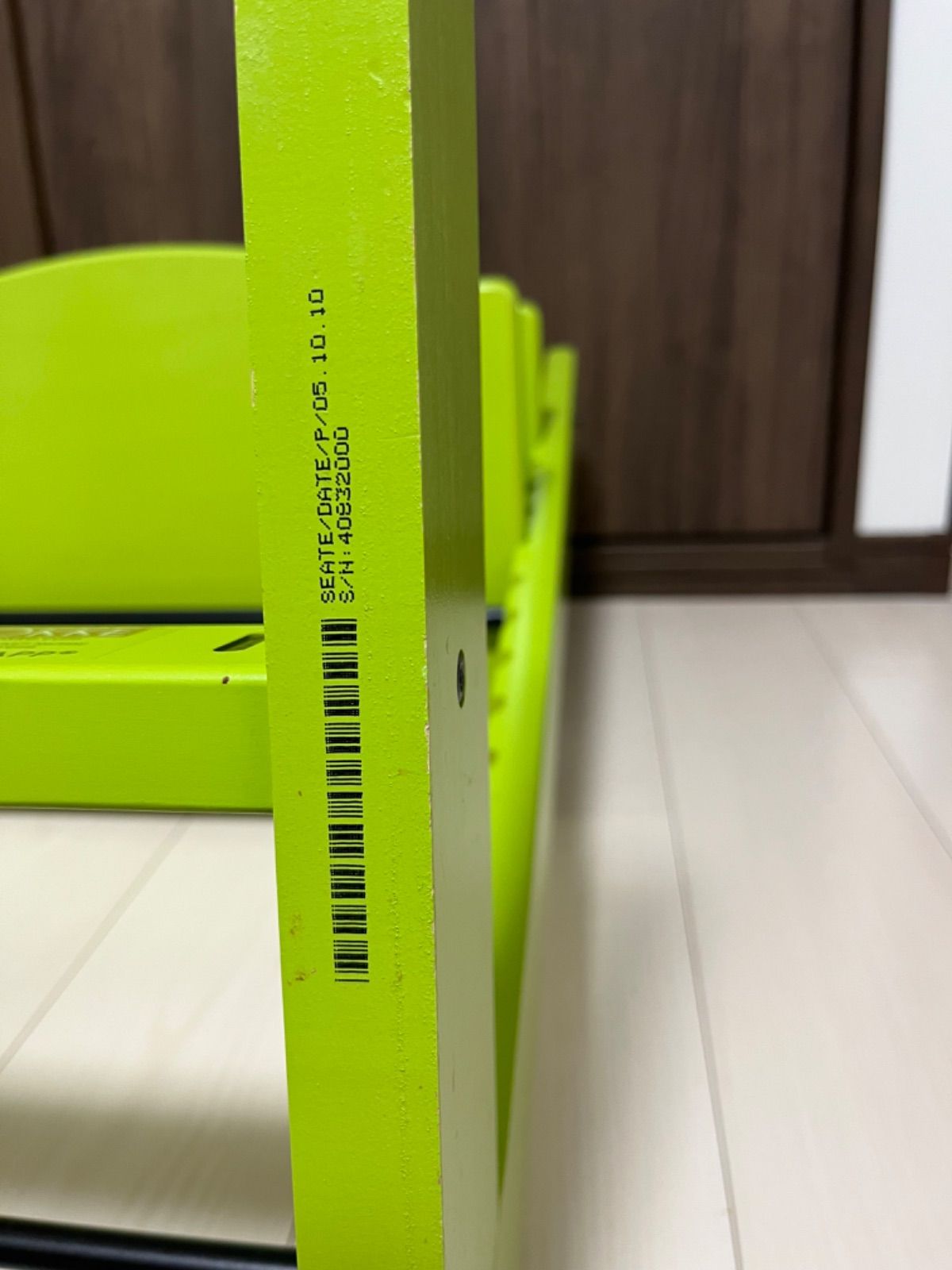 ☆【美品】 ストッケ トリップ トラップ　グリーン ベビーセットV3（なし相談）シリアル4〜 無料配送！