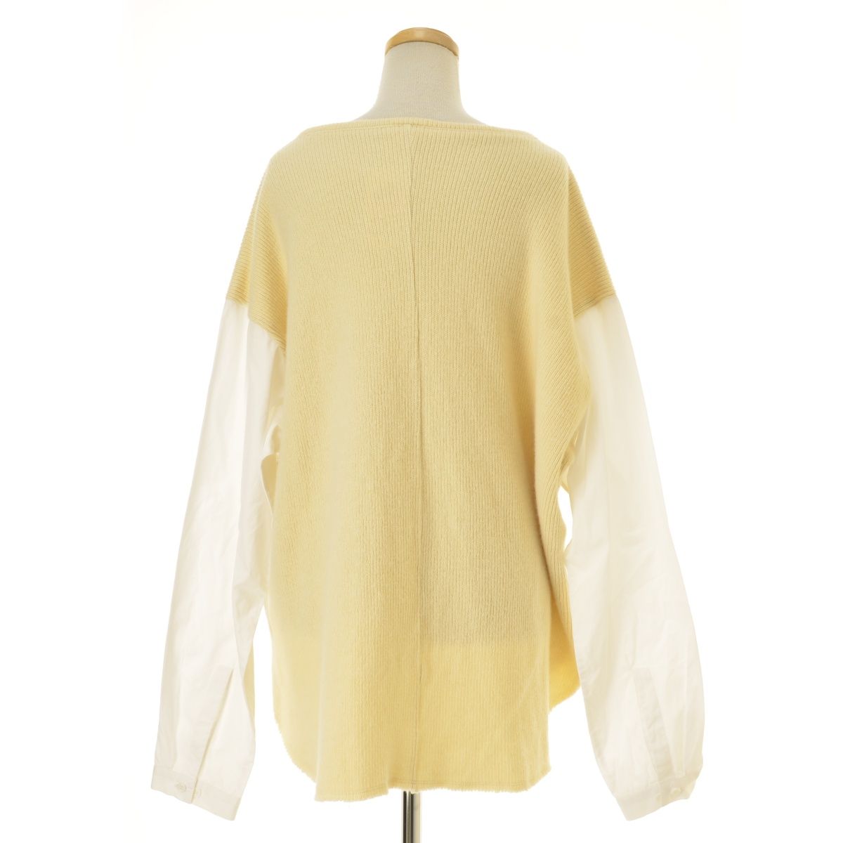 Y S YK-B03-809 ニットドッキング オーバーサイズ長袖チュニック