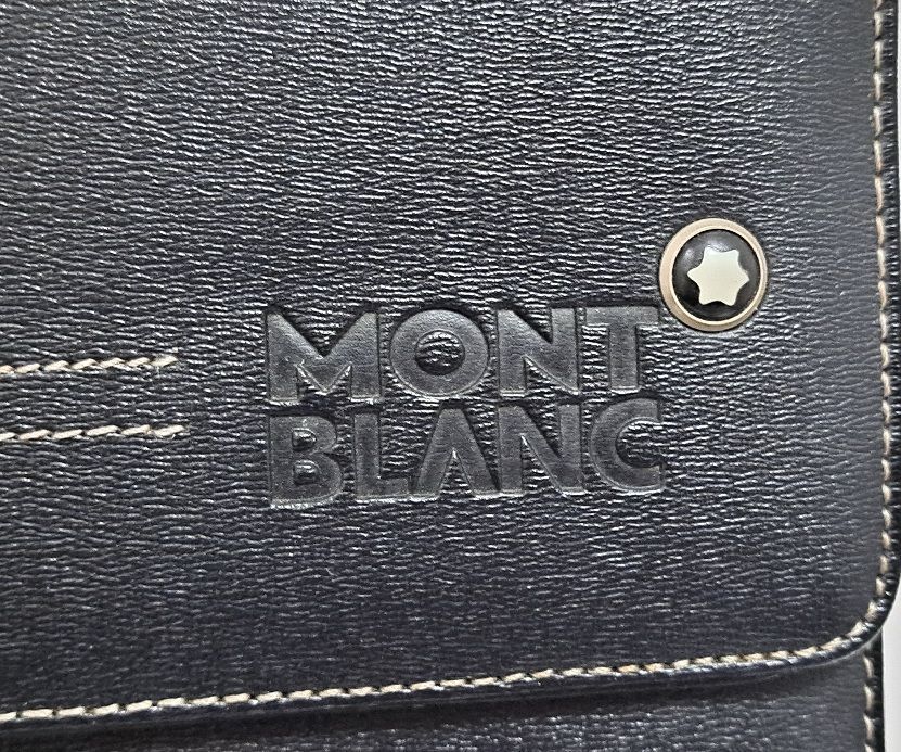 モンブラン セカンドバッグ スモール ビジネスバッグ 鍵付き レザー ブラック 黒 ハンドル付き 集金バッグ メンズ 紳士 Mont Blanc -  メルカリ