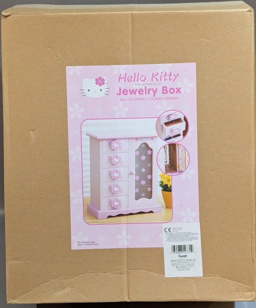 サンリオ ハローキティ ジュエリーボックス 木製 2002年