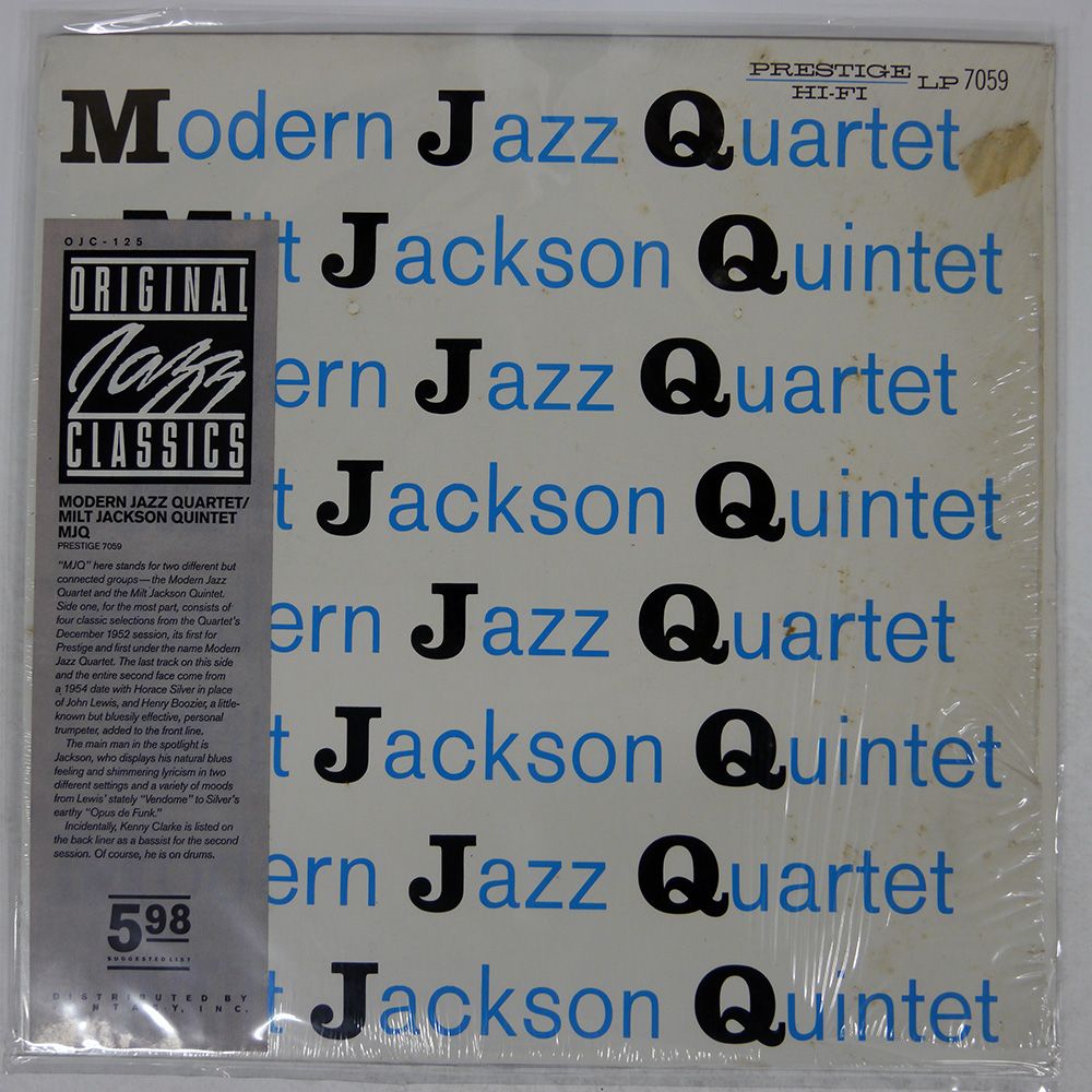 LP The Modern Jazz Quartet Mofi モービル盤 The Modern Jazz Quartet – The Modern Jazz Quartet – Vinyl