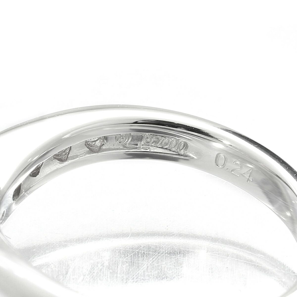 タサキ V字リング 指輪 ダイヤモンド 0.24ct Pt1000 11号 TASAKI 中古 