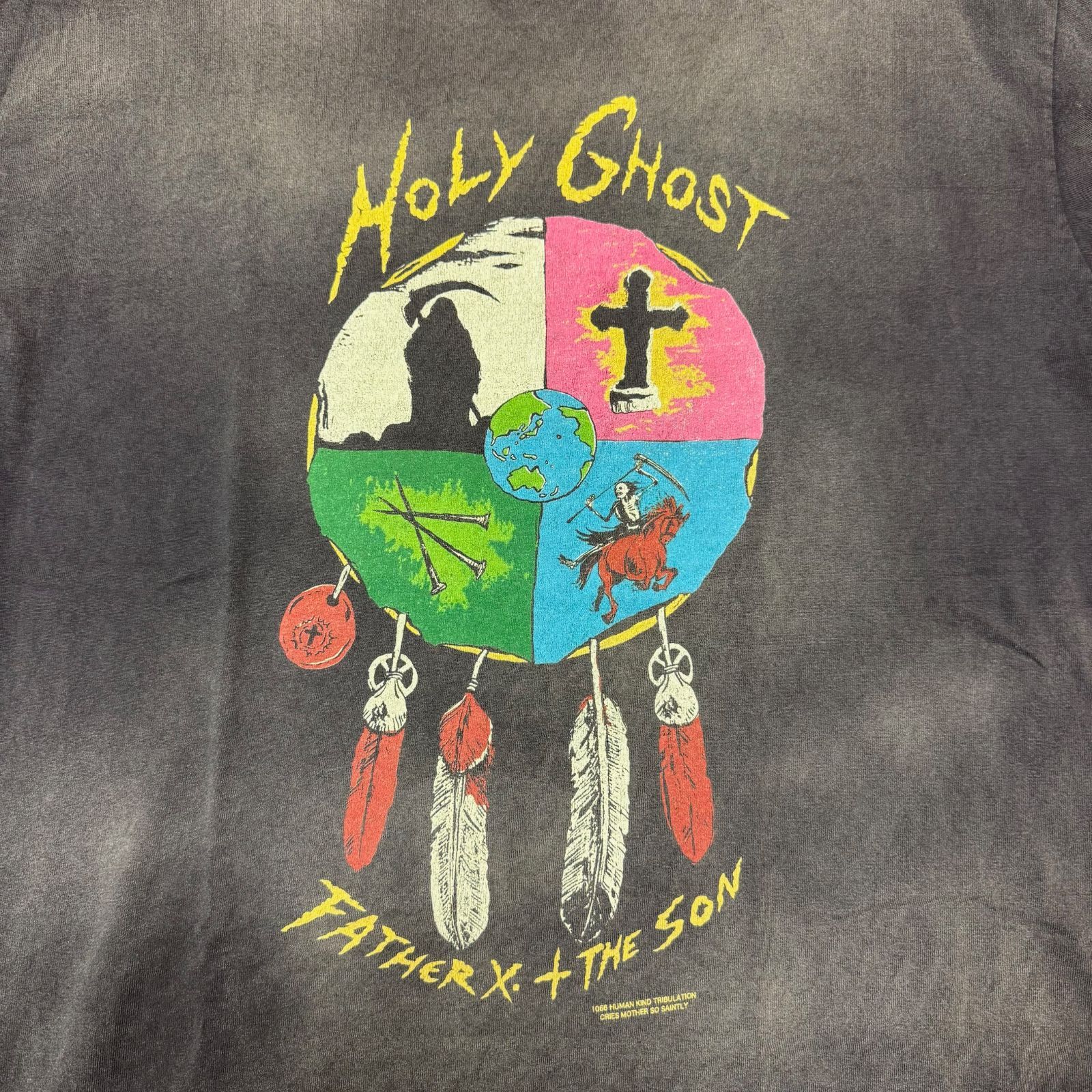 参考上代36300円 SAINT MICHAEL 24SS LM_SS TEE / HOLY GHOST ホーリー 