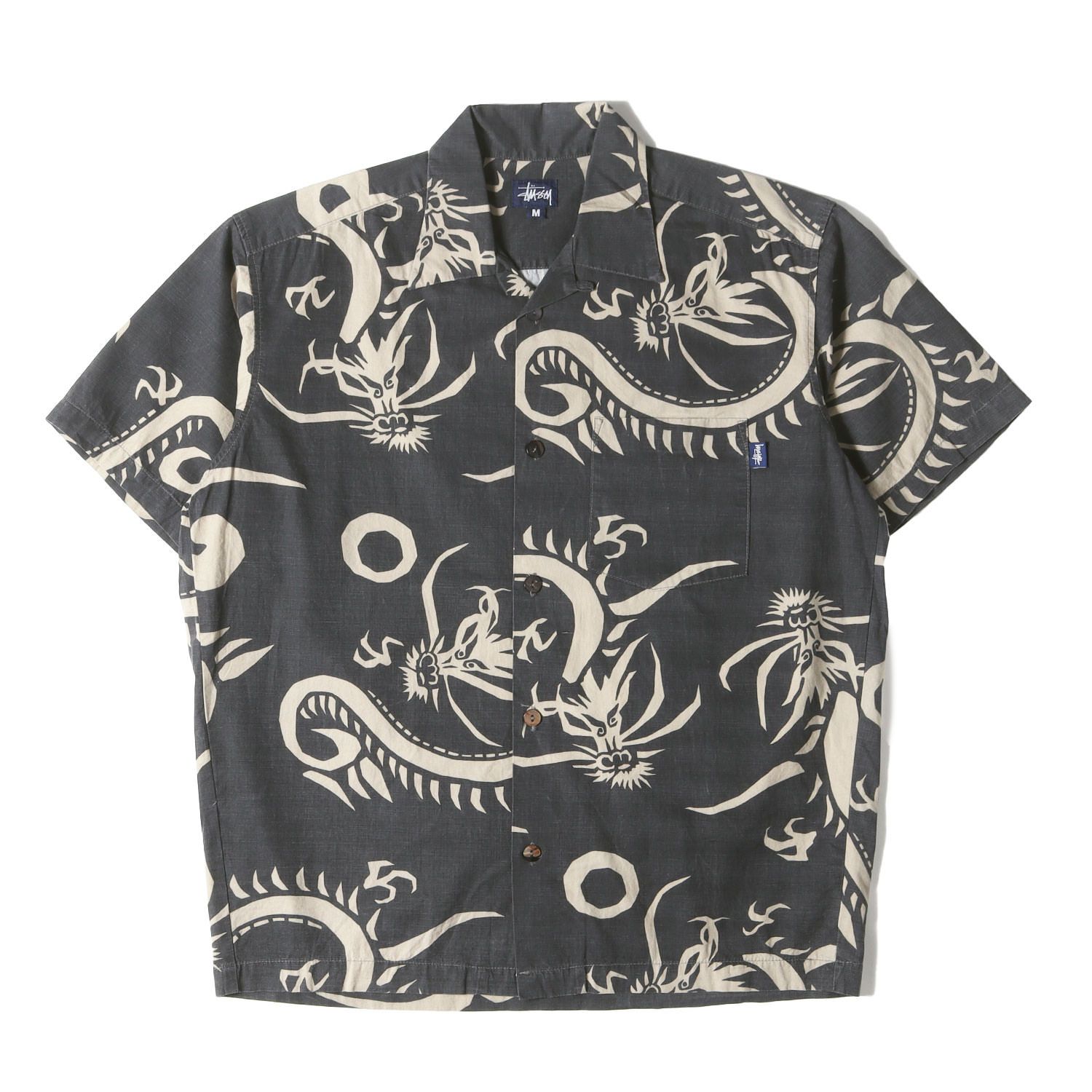 Stussy ドラゴン柄 アロハシャツ M 【公式通販】