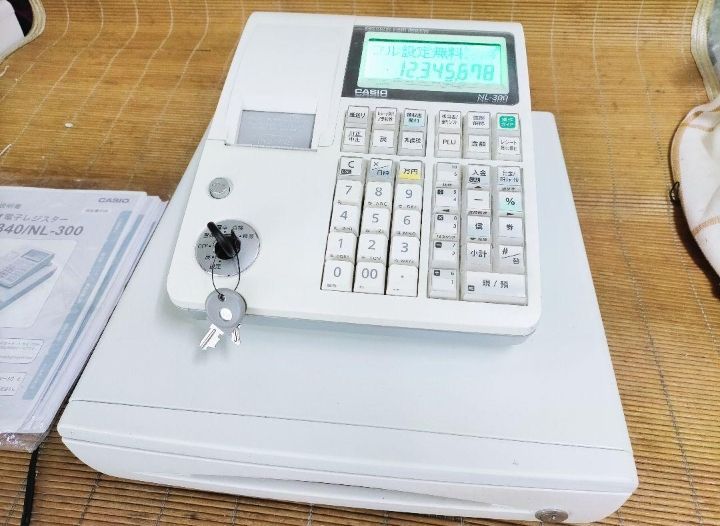 カシオレジスター　TE-340/NL300　フル設定無料　6801131 カシオレジスターTE-340/NL300フル設定無料6801131