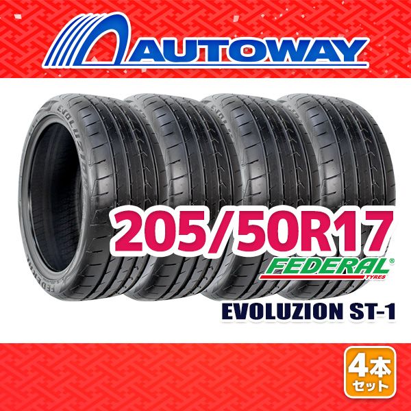 AUTOWAY 205|50R17 サマータイヤ FEDERAL EVOLUZION ST-1 17インチ 4本セット 夏タイヤ オートウェイ