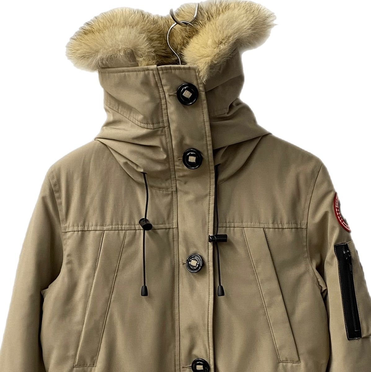 カナダグース CANADA GOOSE ダウンジャケット 68F8490 ロゴ ベージュ Sサイズ 201MT-2529 - メルカリ