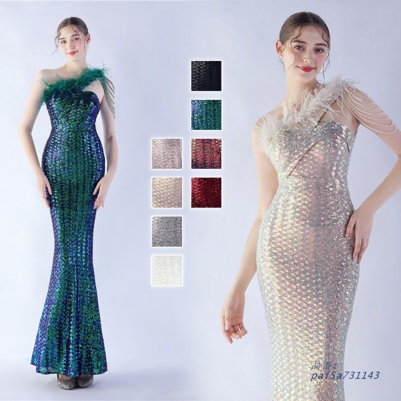 ドレス マーメイドドレス パーティードレス マーメイドラインドレス イブニングドレス ウェディングドレス ウエディングドレス結婚式 二次会 発表会 pai5a731143