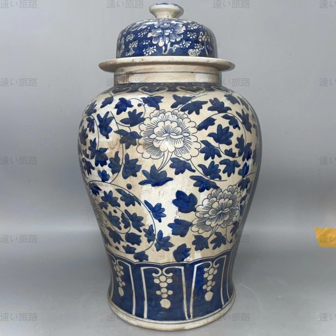 中国古美術・旧家珍蔵品・大清康熙紋・肉筆手絵・纏枝蓮将軍罐・?物罐・案頭・置物・文房具・書道品・篆書印・文房聖品・稀少品 - メルカリ