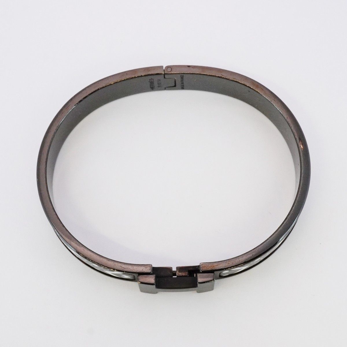 5jmb0166 エルメス バングル クリックHH ソーブラック メタル ブラック メンズ NICORILABO_COM