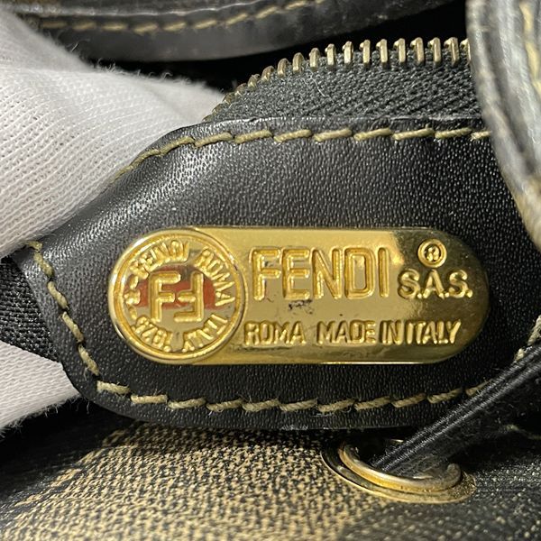 FENDI FFロゴ ペカン 巾着 ヴィンテージ リュック・デイパック PVC レザー